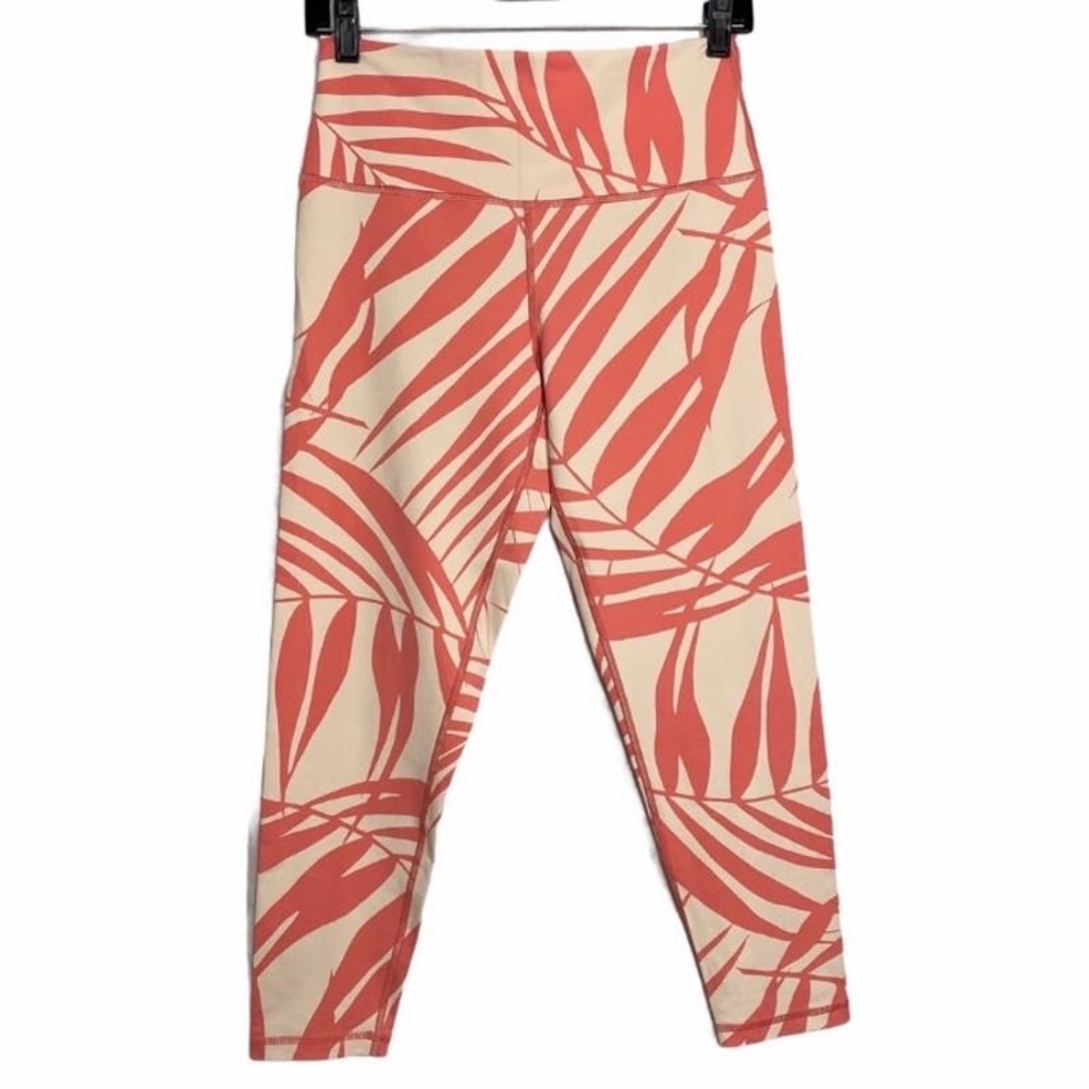Aerie Activewear Leggings Pink & Cream Large
